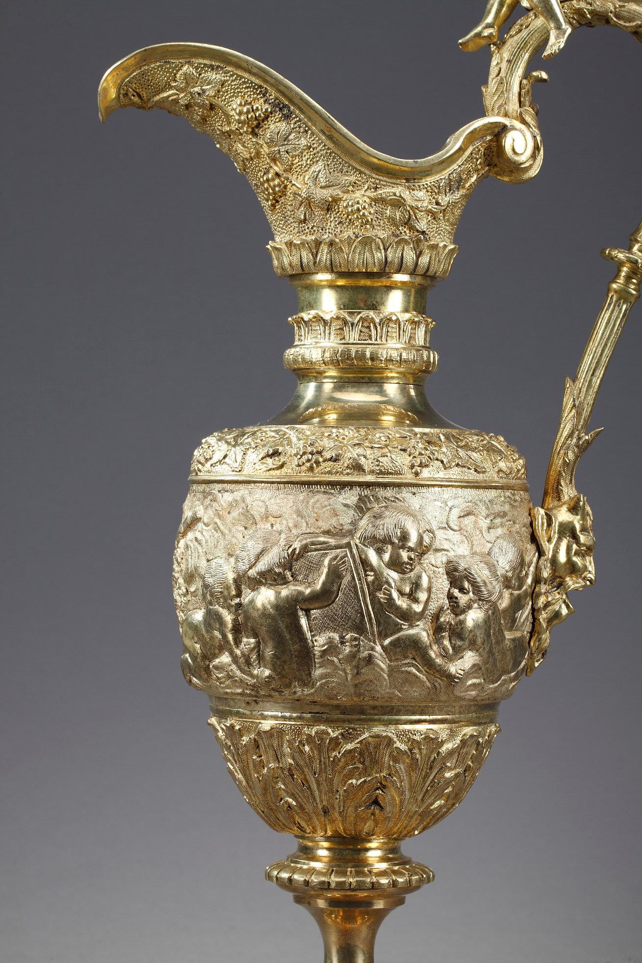 Coppia di cappe da cucina in bronzo dorato Napoleone III in vendita 1