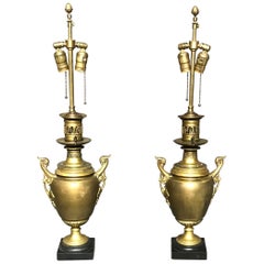 Antique Pair of Napoleon III Lamps