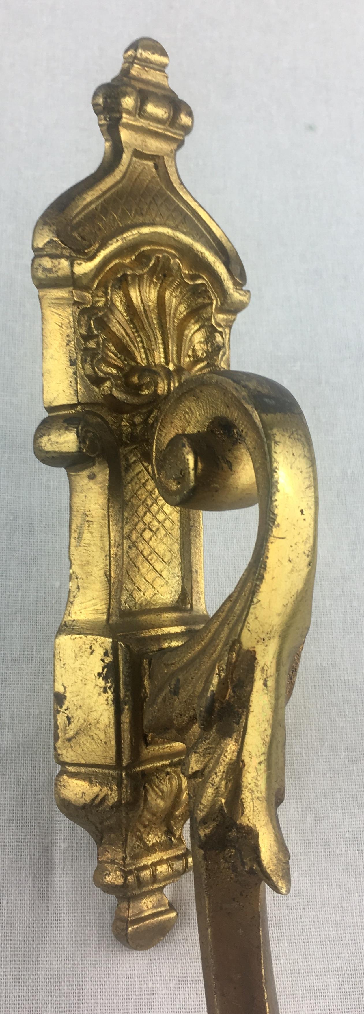 Pair of Napoleon III Period Empire Gilt Bronze Curtain Hooks or Tie Backs 5