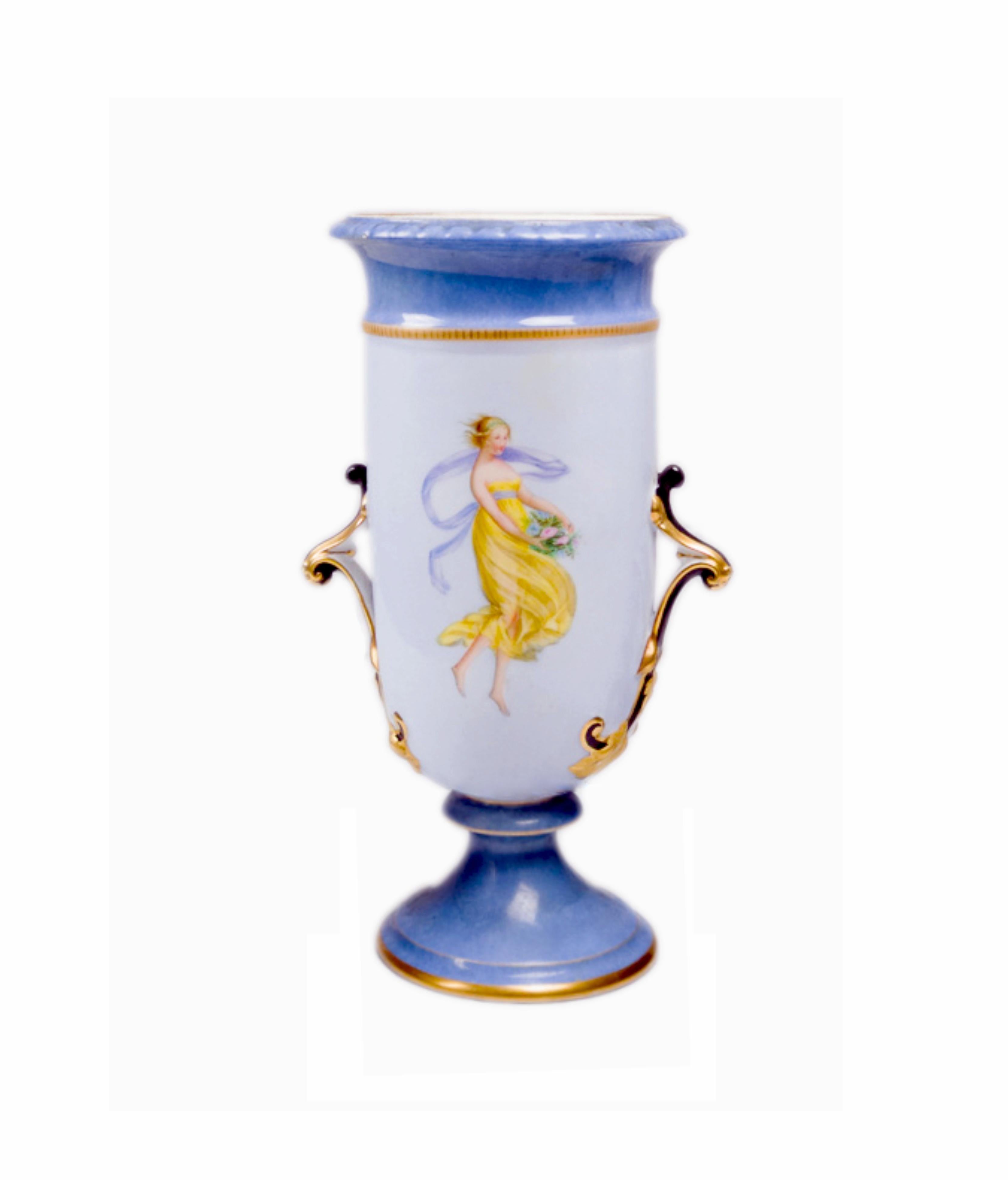 Pair Of Napoleon III Porcelain Vases, (19th Century), Jean Nast In Good Condition For Sale In Lisbon, PT