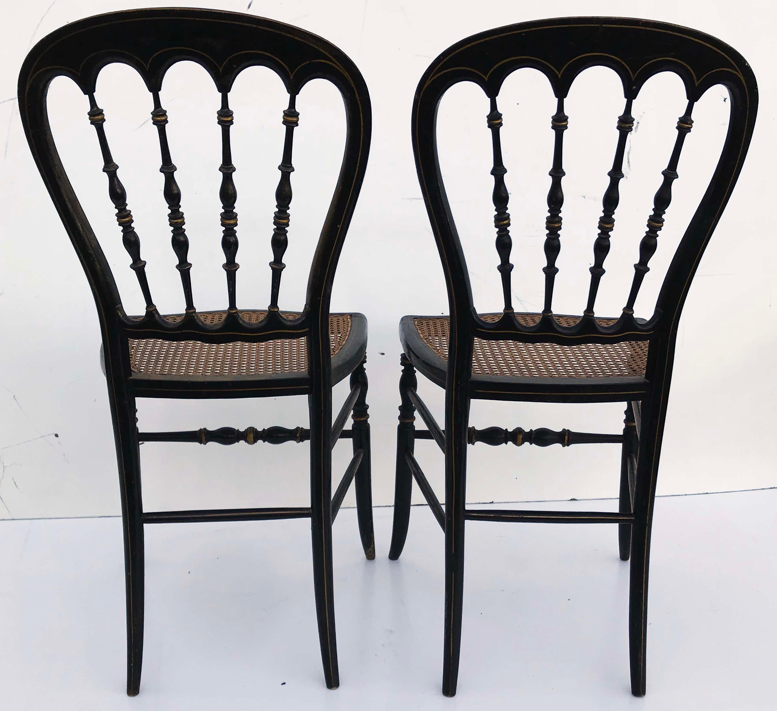 French Pair of Napoléon III Side Chairs