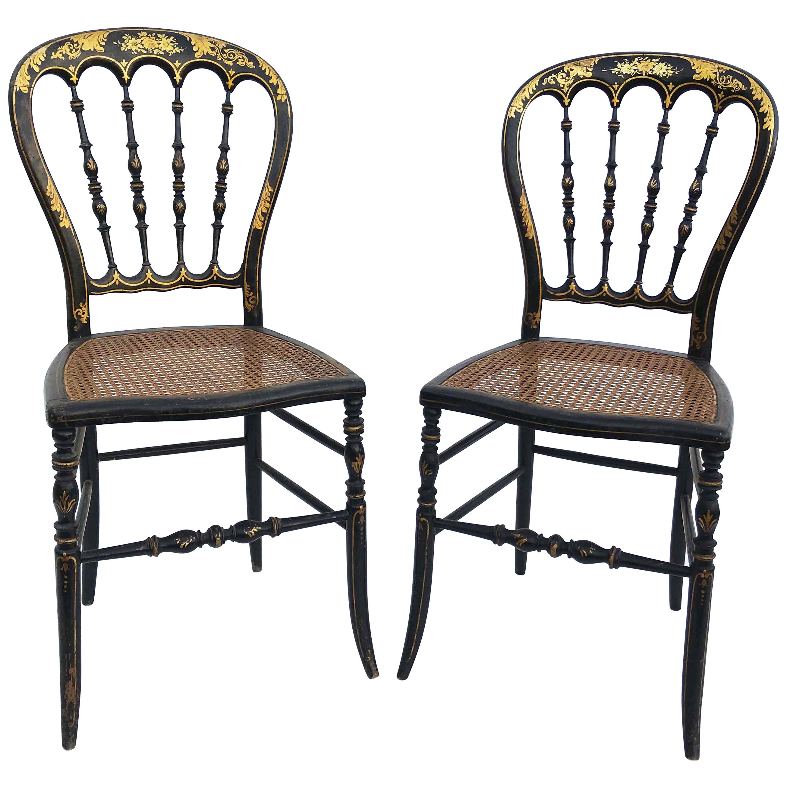 Pair of Napoléon III Side Chairs