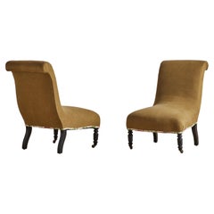 Pair of Napoleon III Slipper Chairs