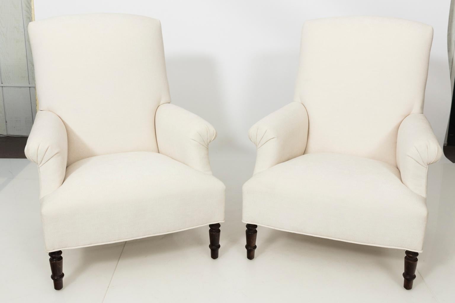 Pair of Napoleon III Style Armchairs For Sale 9