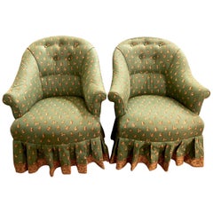 Pair of Napoleon III-Style Bergères