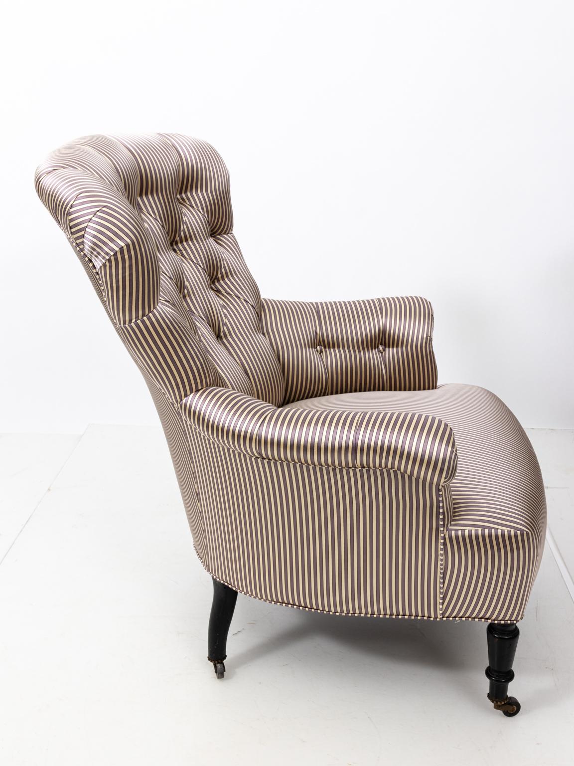 Pair of Napoleon III Upholstered Chairs 3