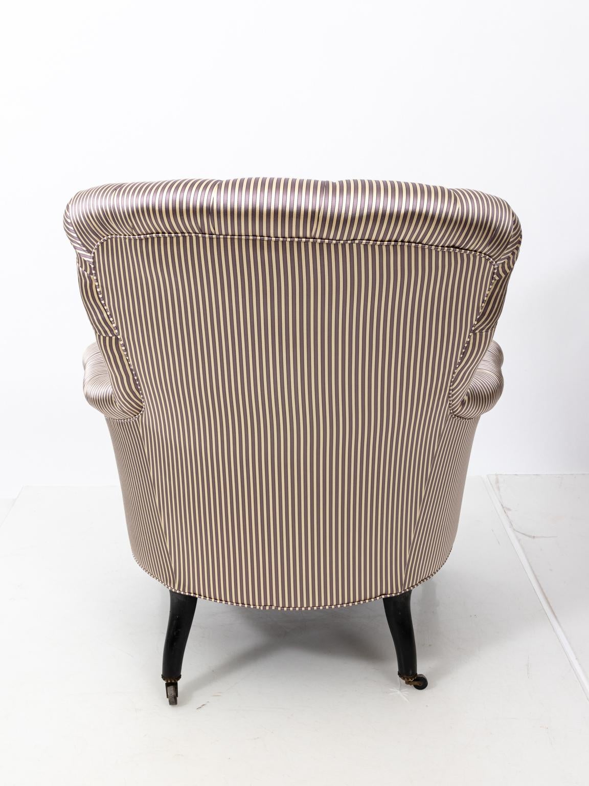 Pair of Napoleon III Upholstered Chairs 4