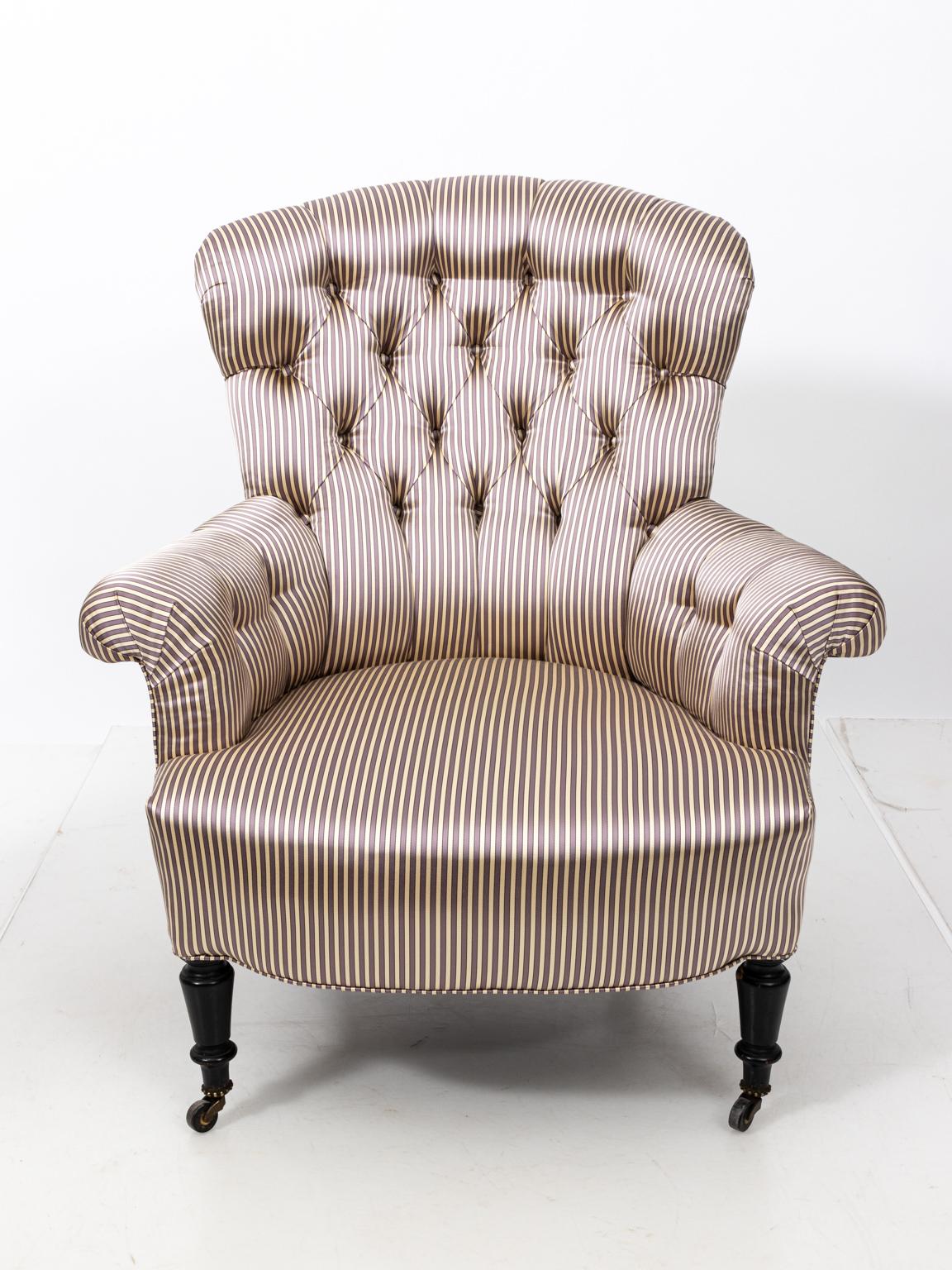 Pair of Napoleon III Upholstered Chairs 5
