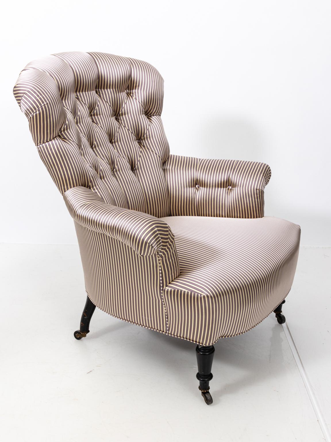Pair of Napoleon III Upholstered Chairs 6