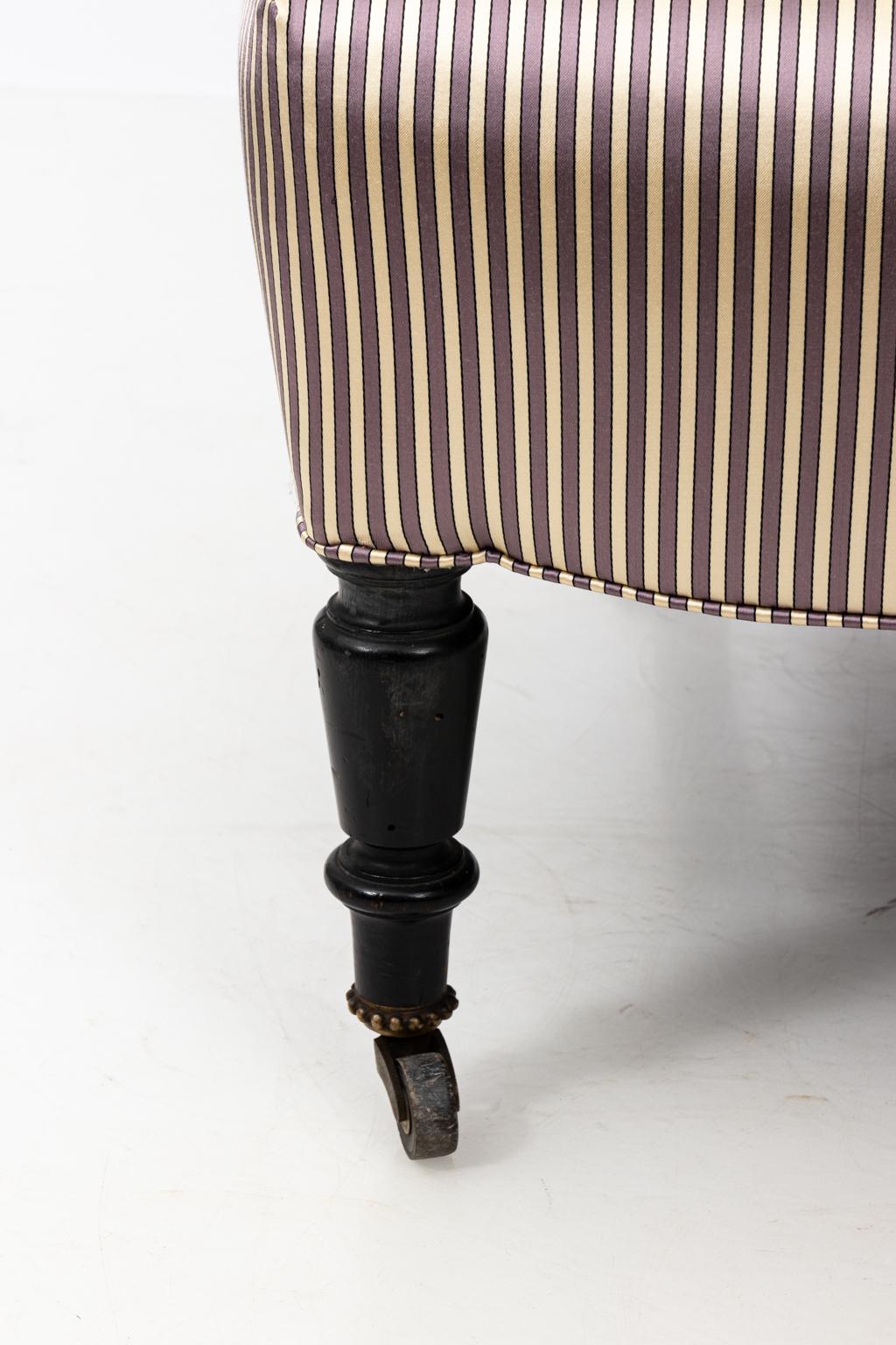 French Pair of Napoleon III Upholstered Chairs