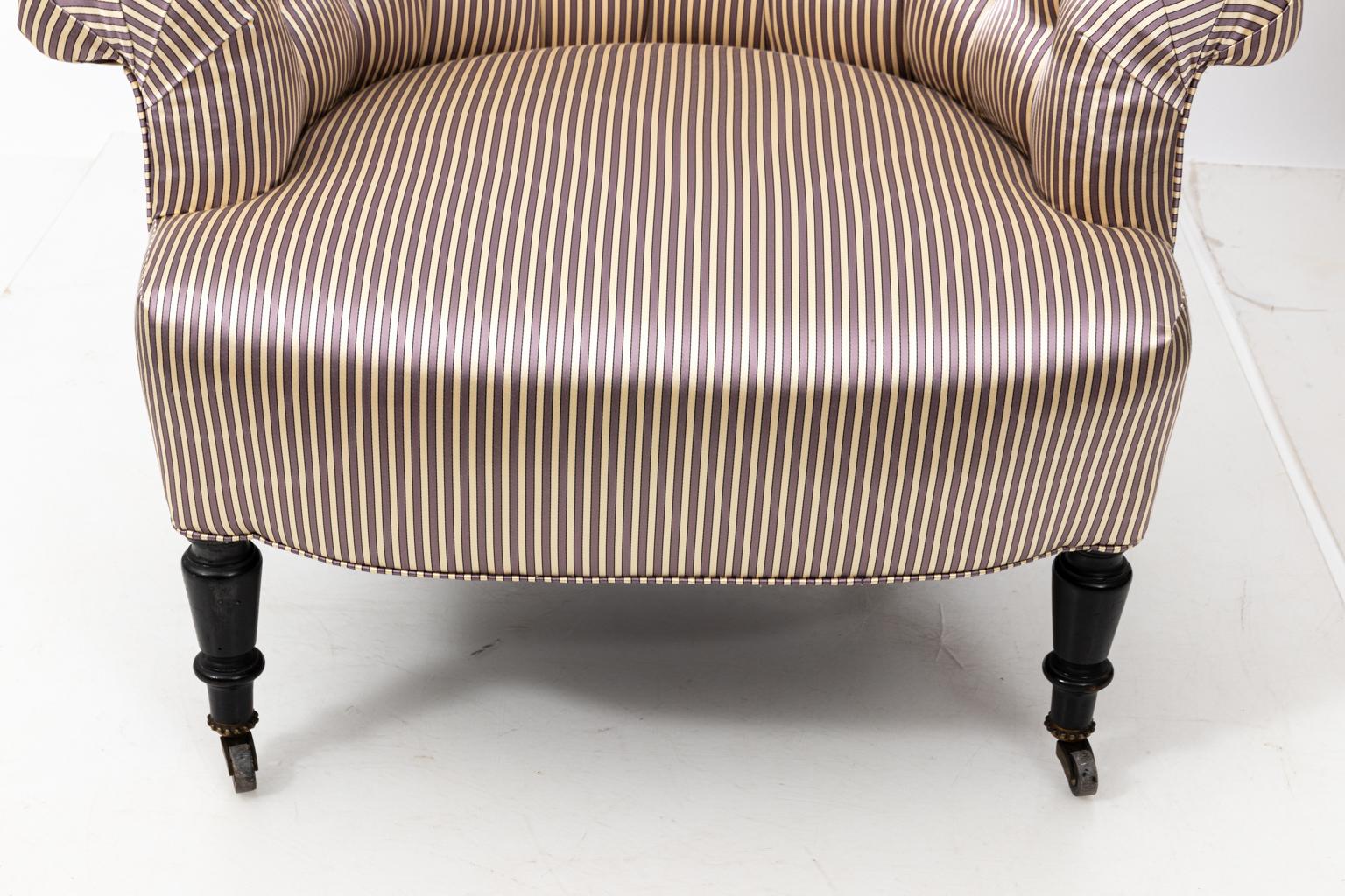 Late 19th Century Pair of Napoleon III Upholstered Chairs