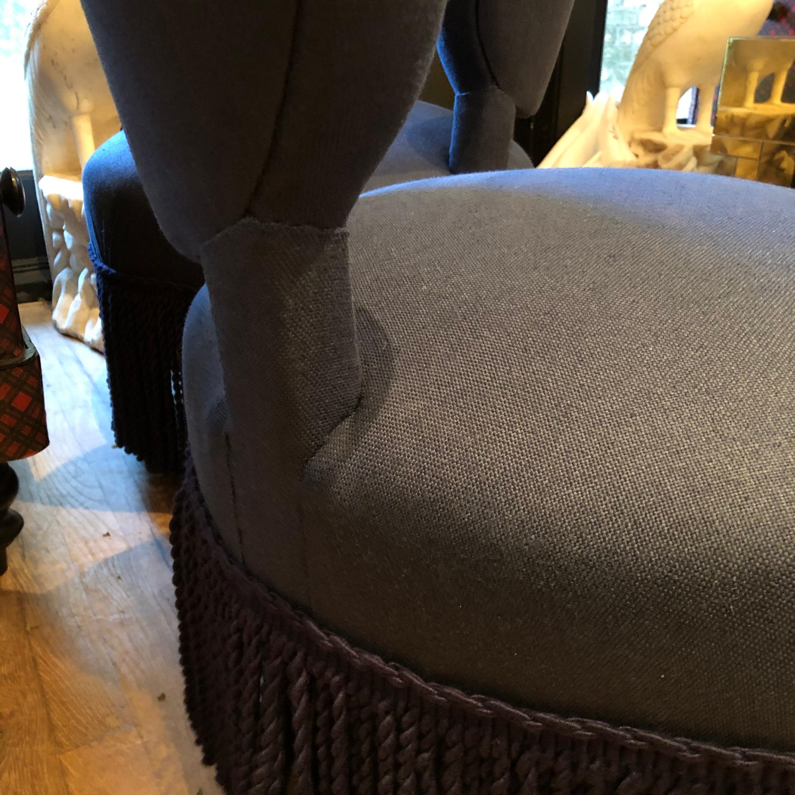 Paar Sessel ohne Armlehne im Napoleon-Stil im Angebot 1