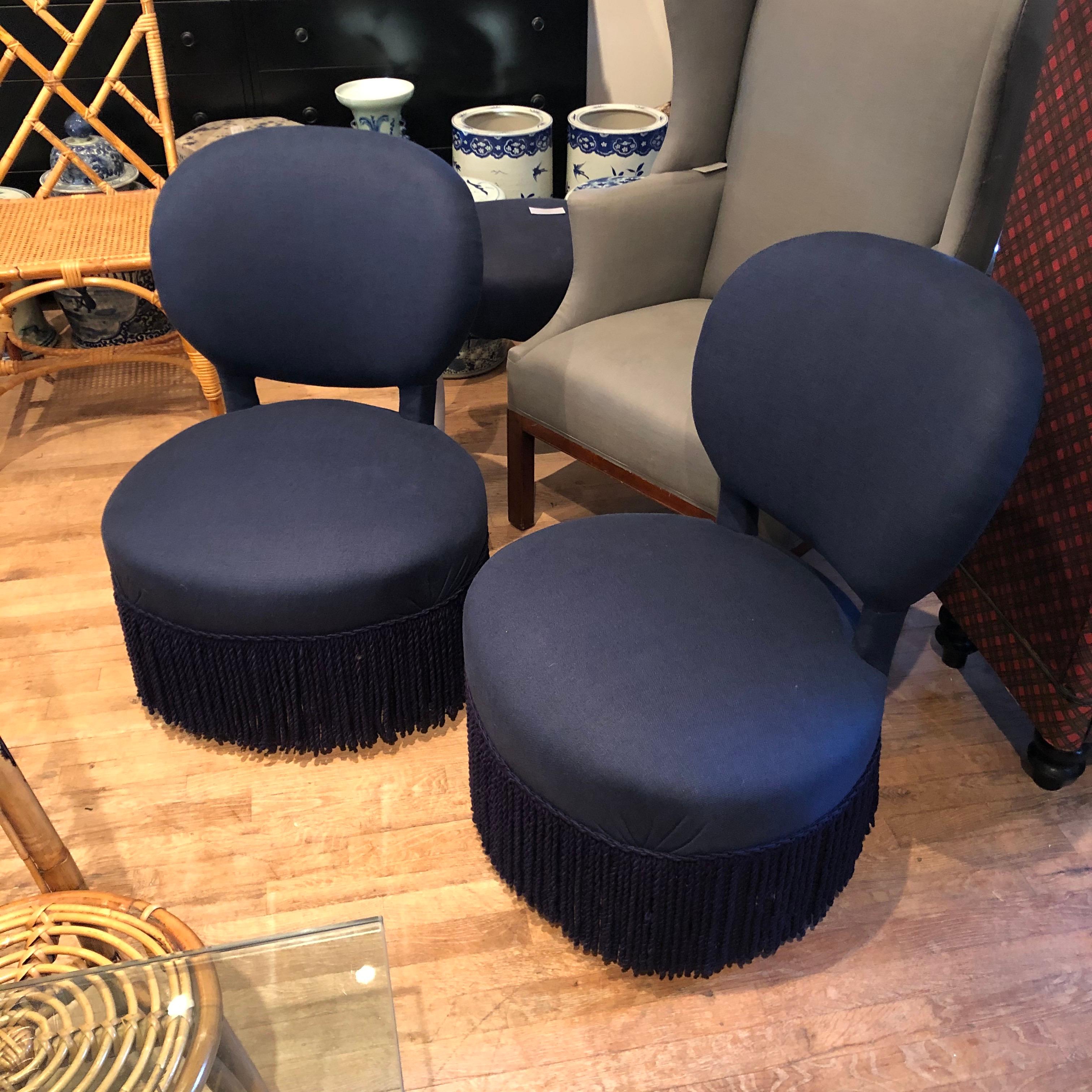 Pair of Napoleon Style Slipper Chairs For Sale 3