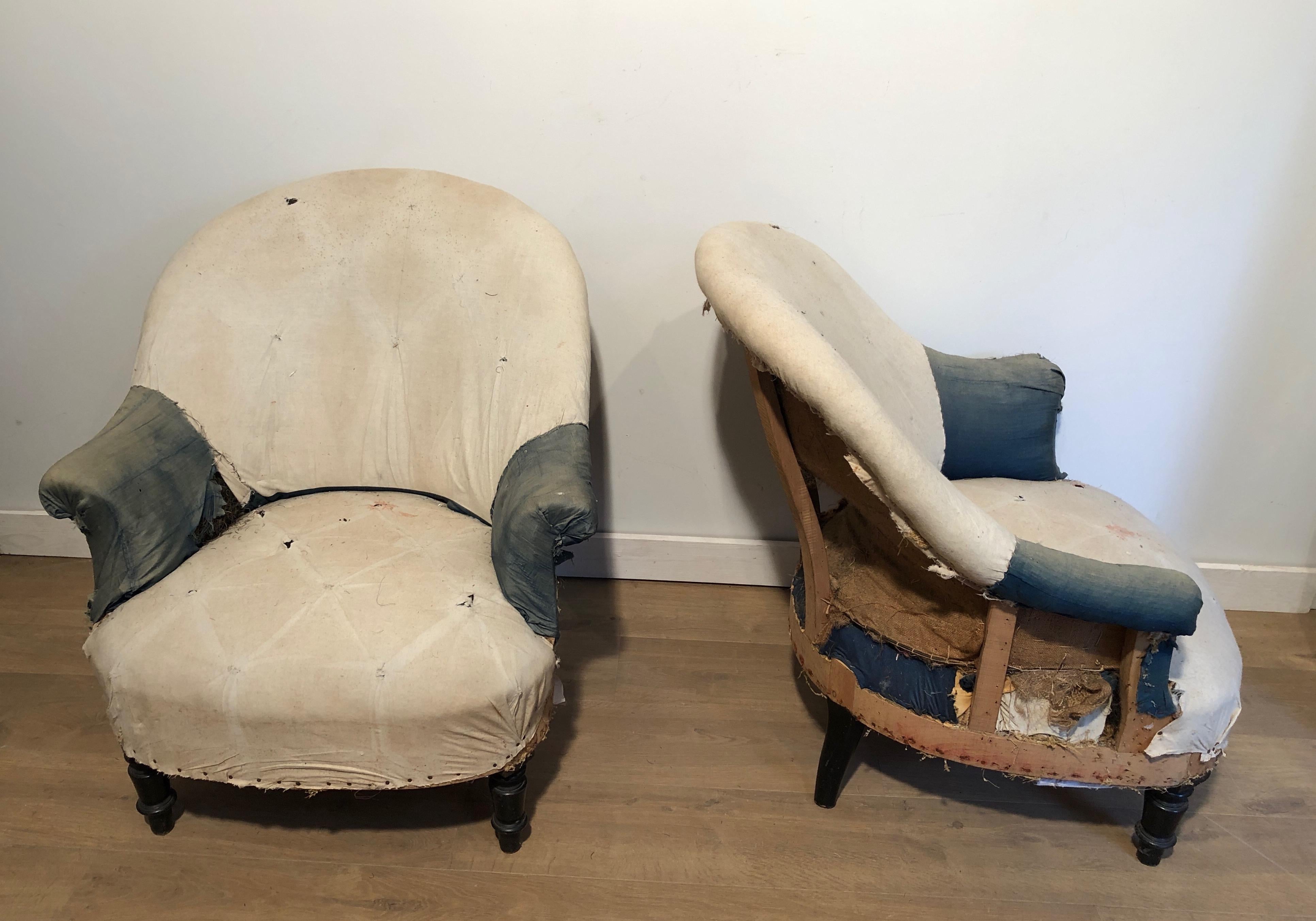 Napoleon III Pair of Napoleon the 3d Armchairs