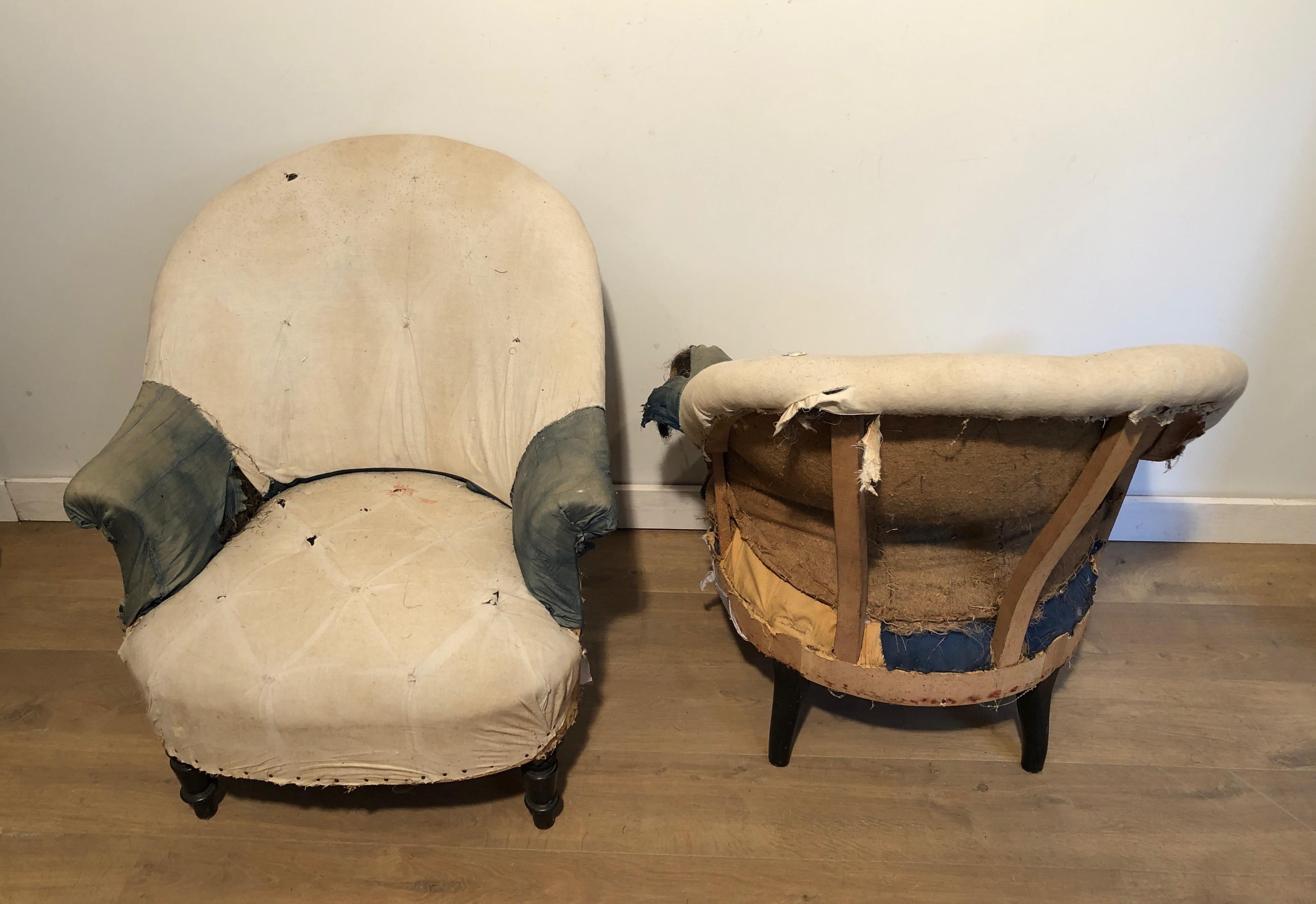 French Pair of Napoleon the 3d Armchairs