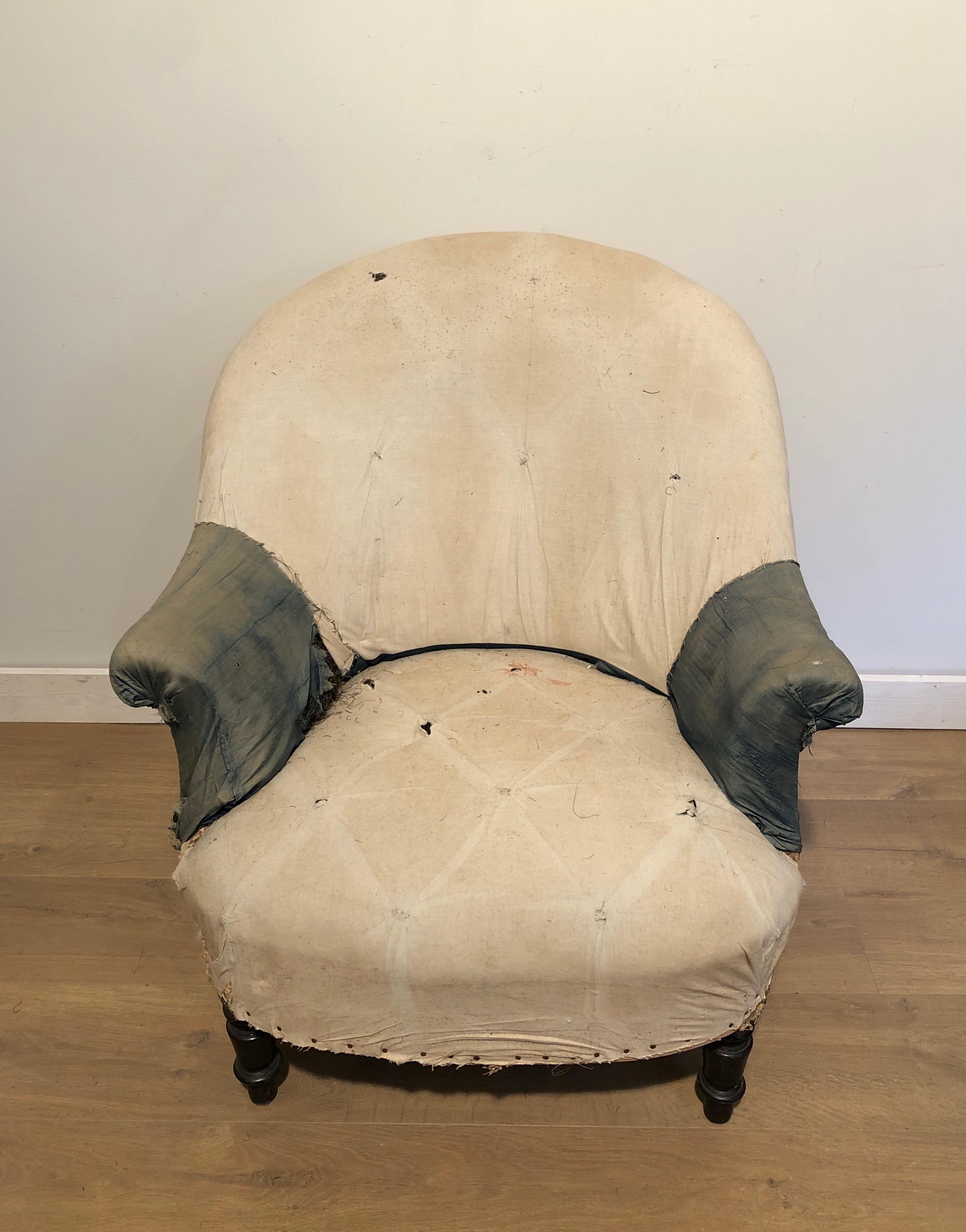 Pair of Napoleon the 3d Armchairs In Distressed Condition In Marcq-en-Barœul, Hauts-de-France