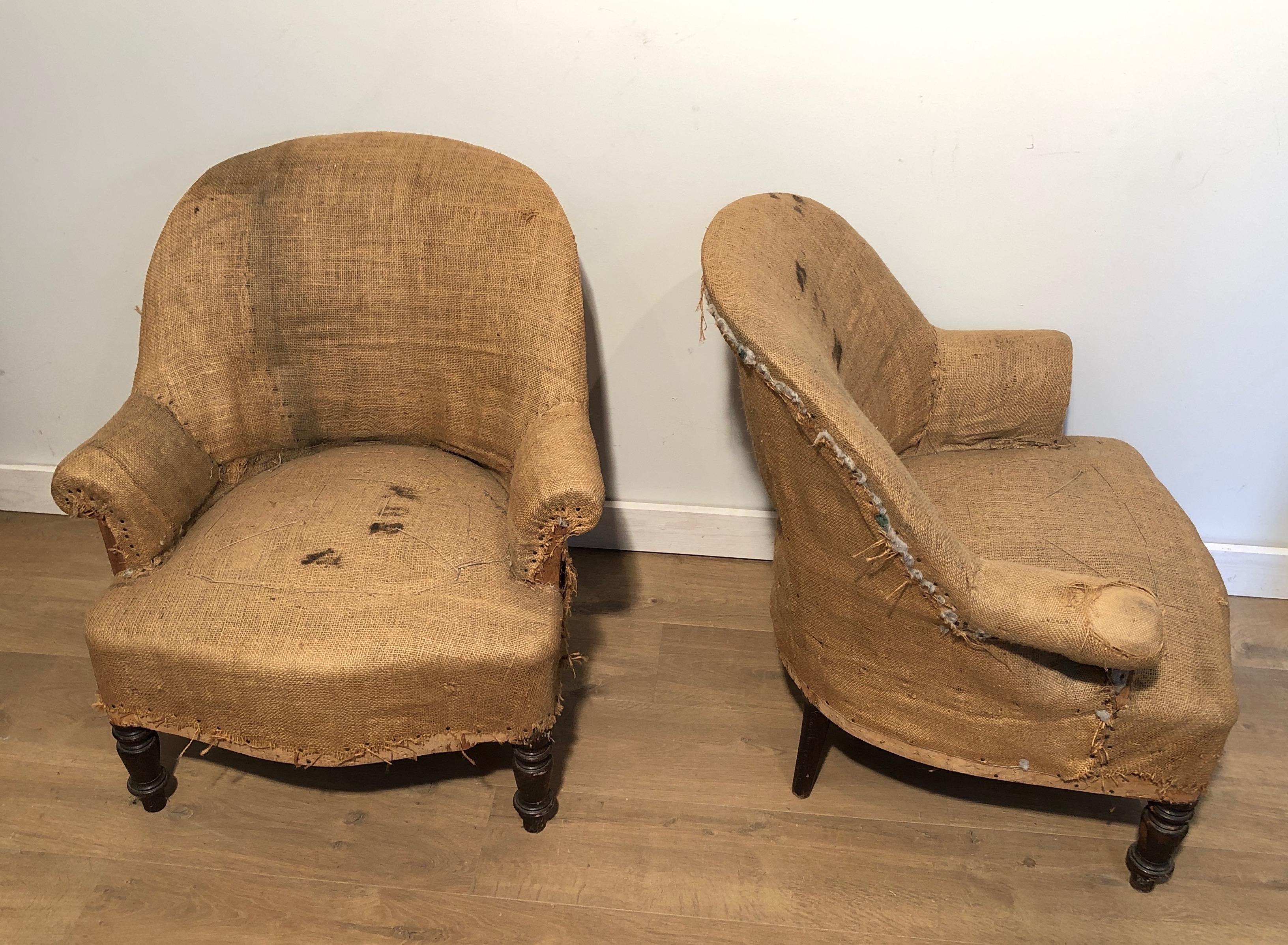 Pair of Napoleon the 3d Armchairs, French, 1880 5