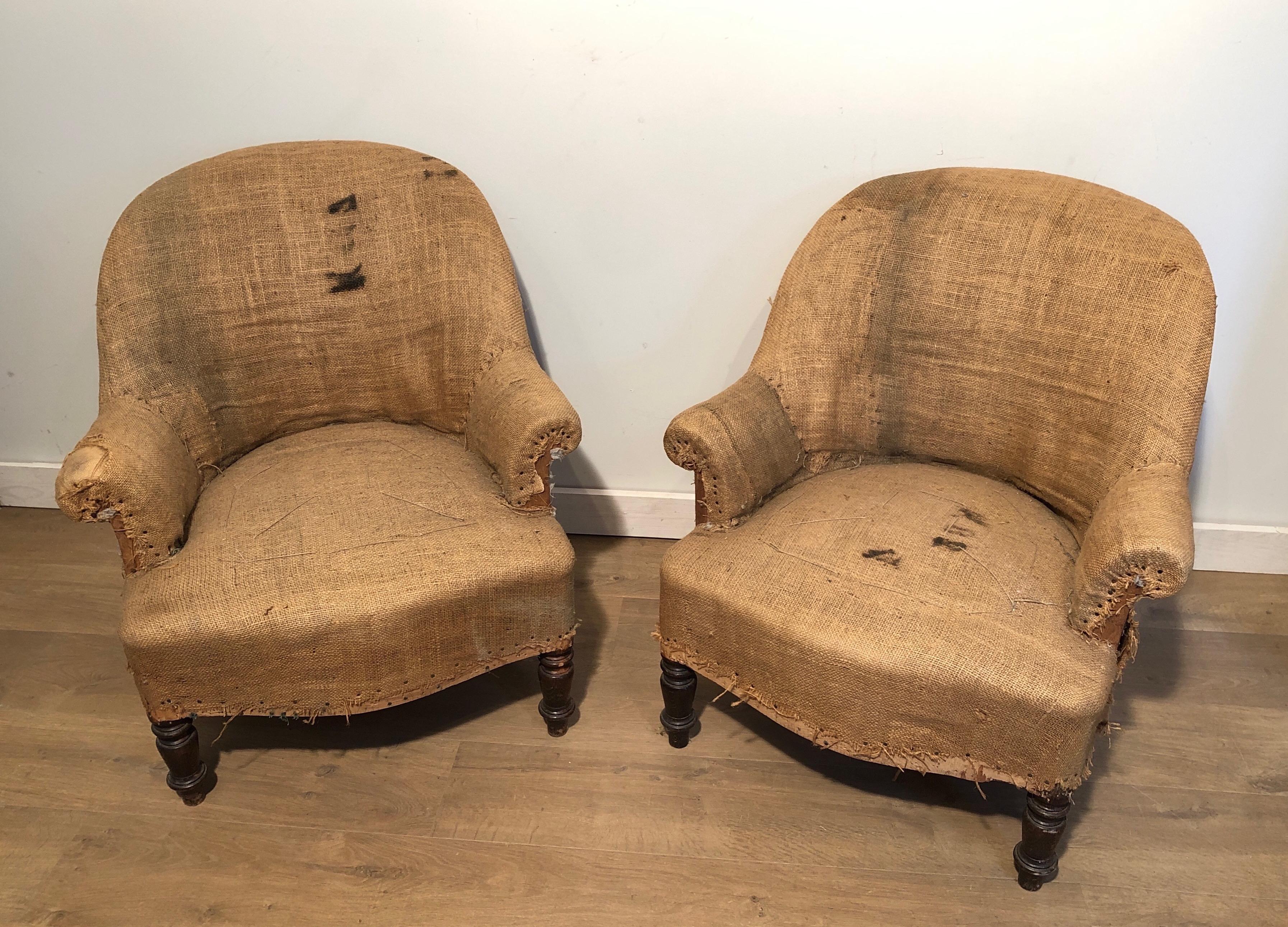 Pair of Napoleon the 3d Armchairs, French, 1880 12