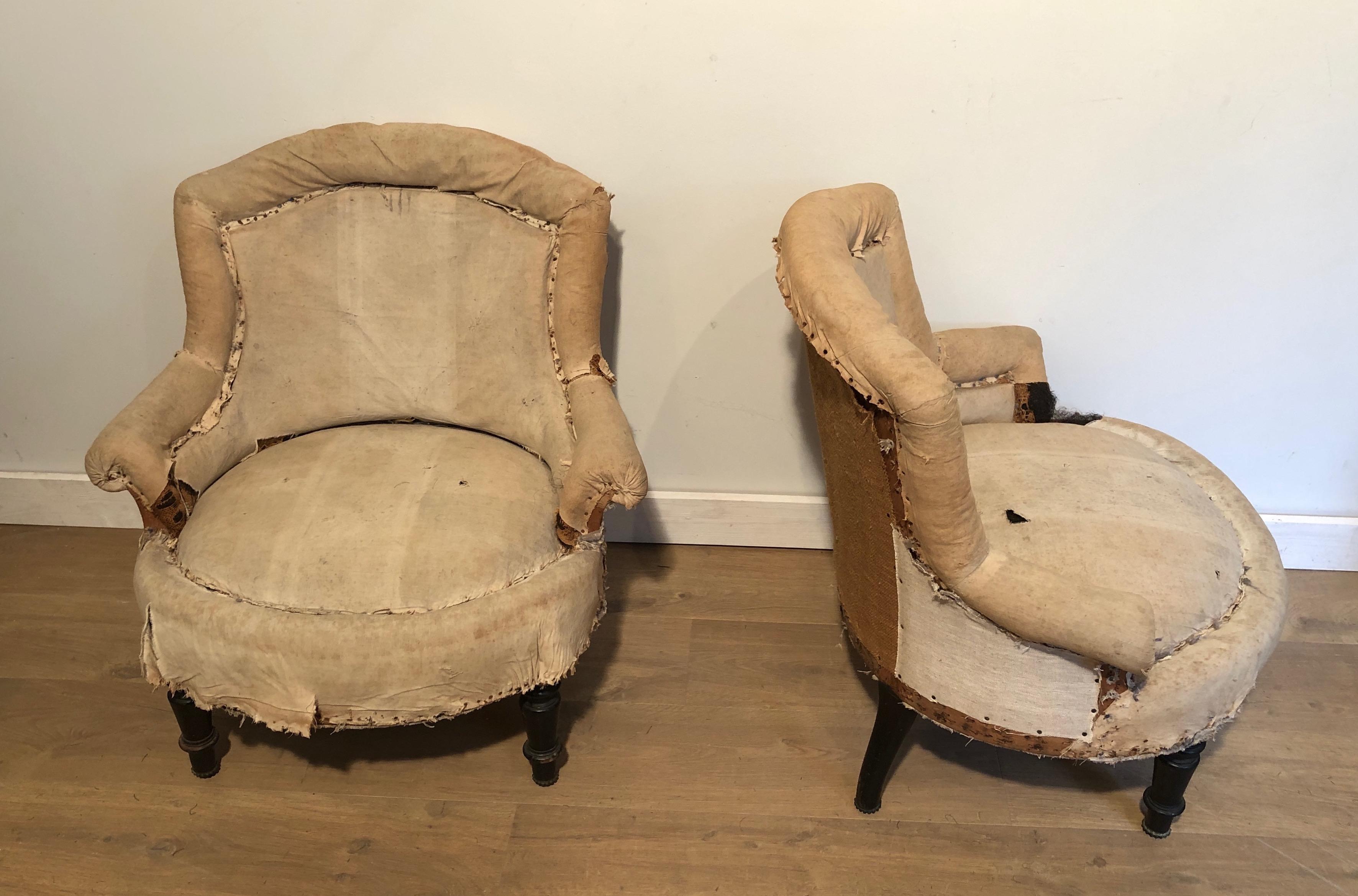 Pair of Napoleon the 3d Armchairs, French, 1880 14