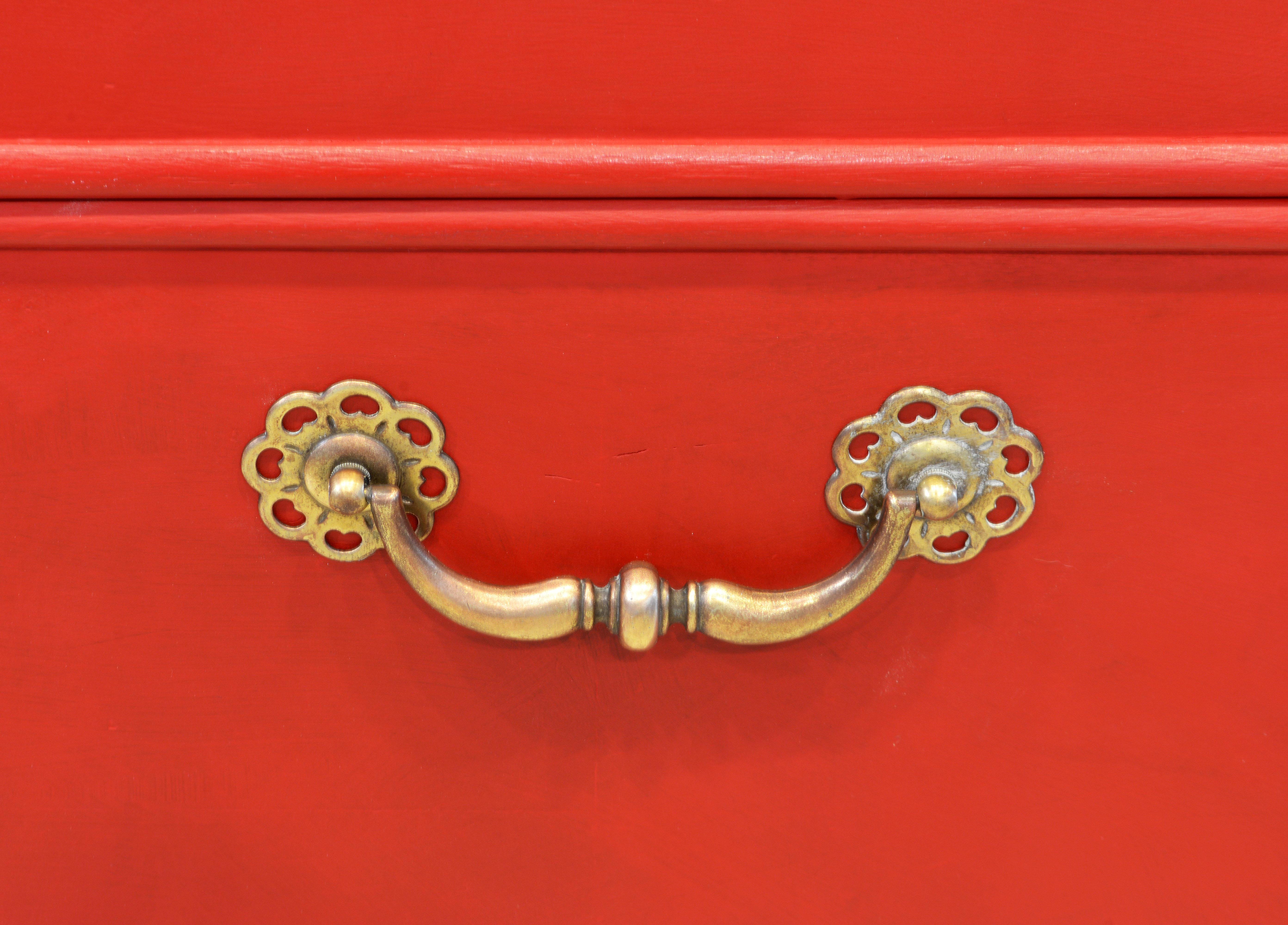 Pair of Narra/ Baul Style Mid 20th Cent. Lacquered Footed Chest or Side Tables In Good Condition In Ft. Lauderdale, FL