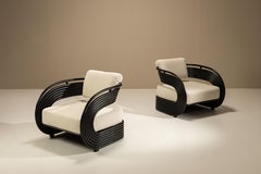 Pair of Nastro Lounge Chairs by Joe Colombo for Bonacina 1889, Re-edition