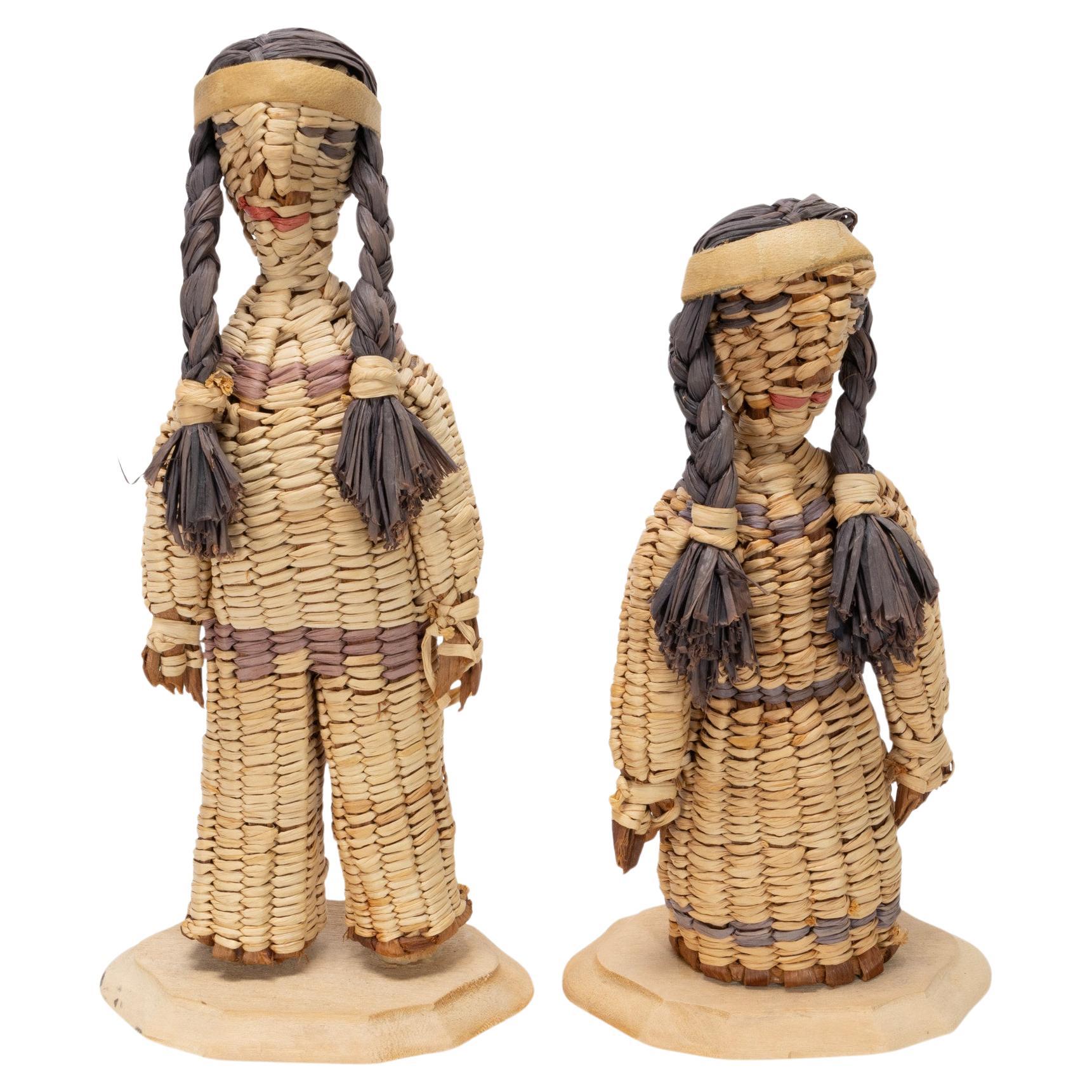 Pair of Native American Yakama Dolls