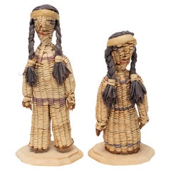Antique Pair of Native American Yakama Dolls