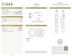 Pair of Natural Cushion Modified Brilliant Diamonds in a 2.03 Carat F VVS1, GIA