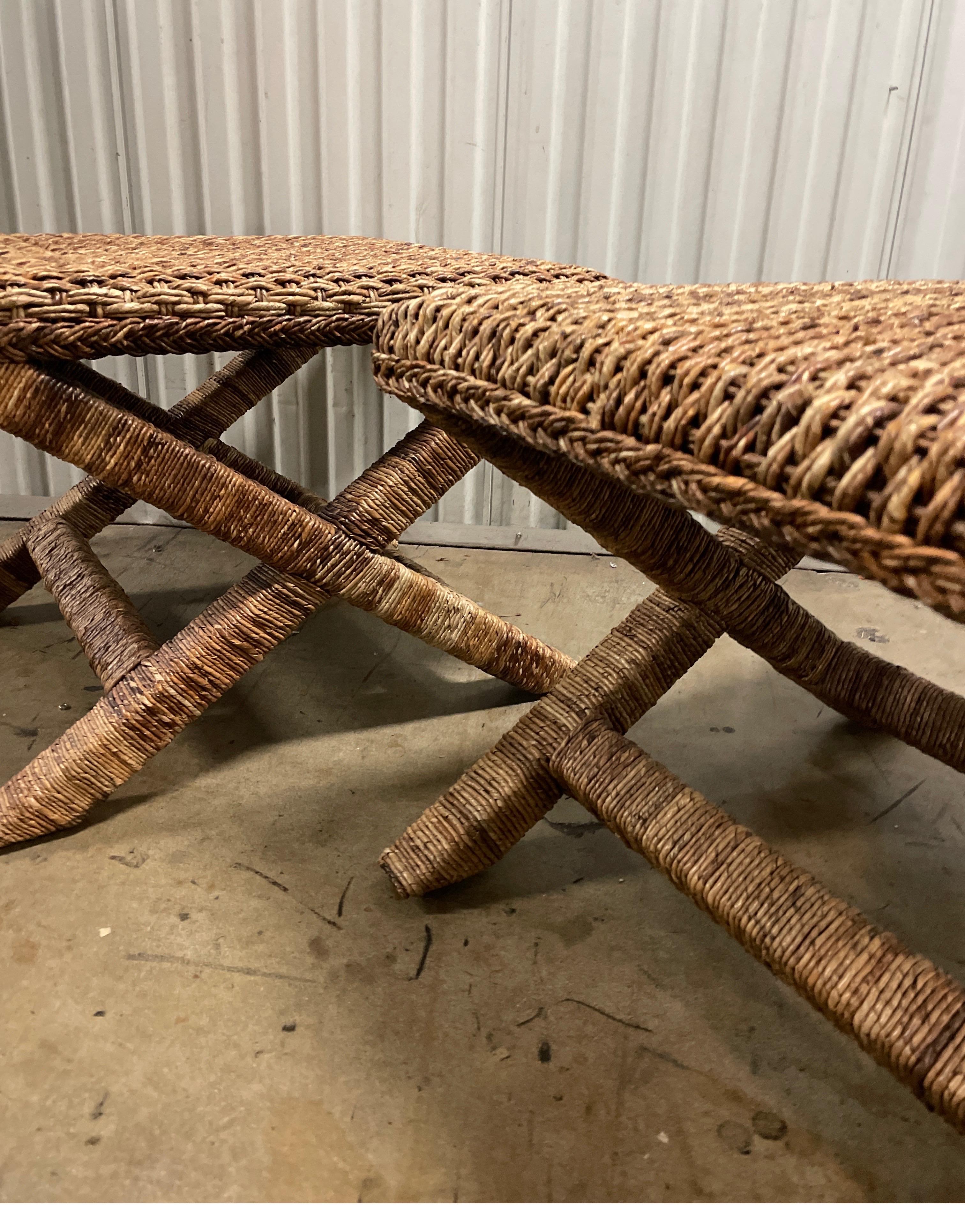 seagrass bench