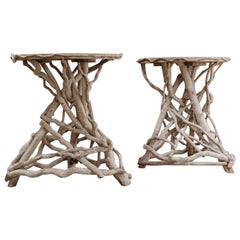 Pair of "nature" Occasional Tables