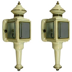 Pair of Carriage Lantern Sconces
