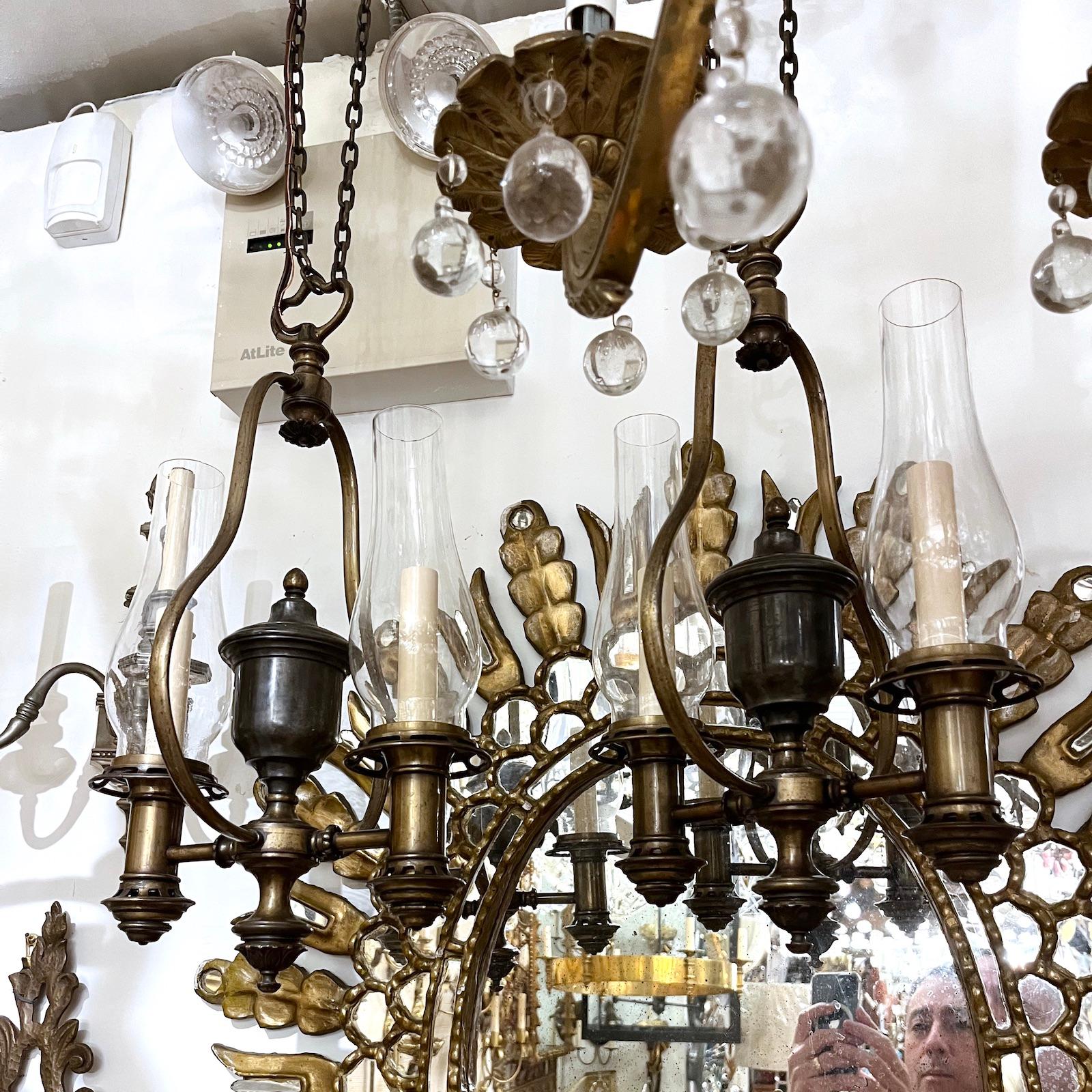 Bronzo Coppia di lampadari nautici, venduti singolarmente in vendita