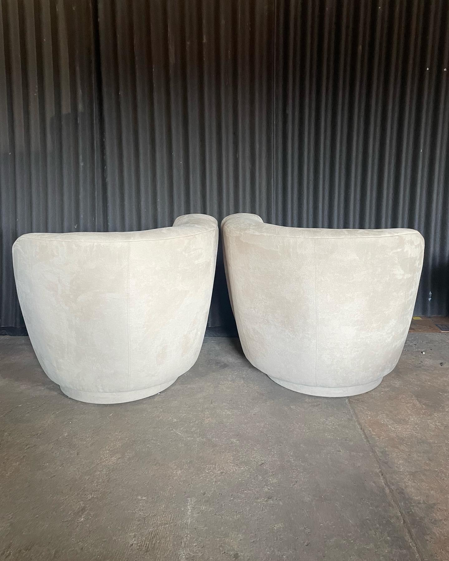 Mid-Century moderno Coppia di sedie girevoli 