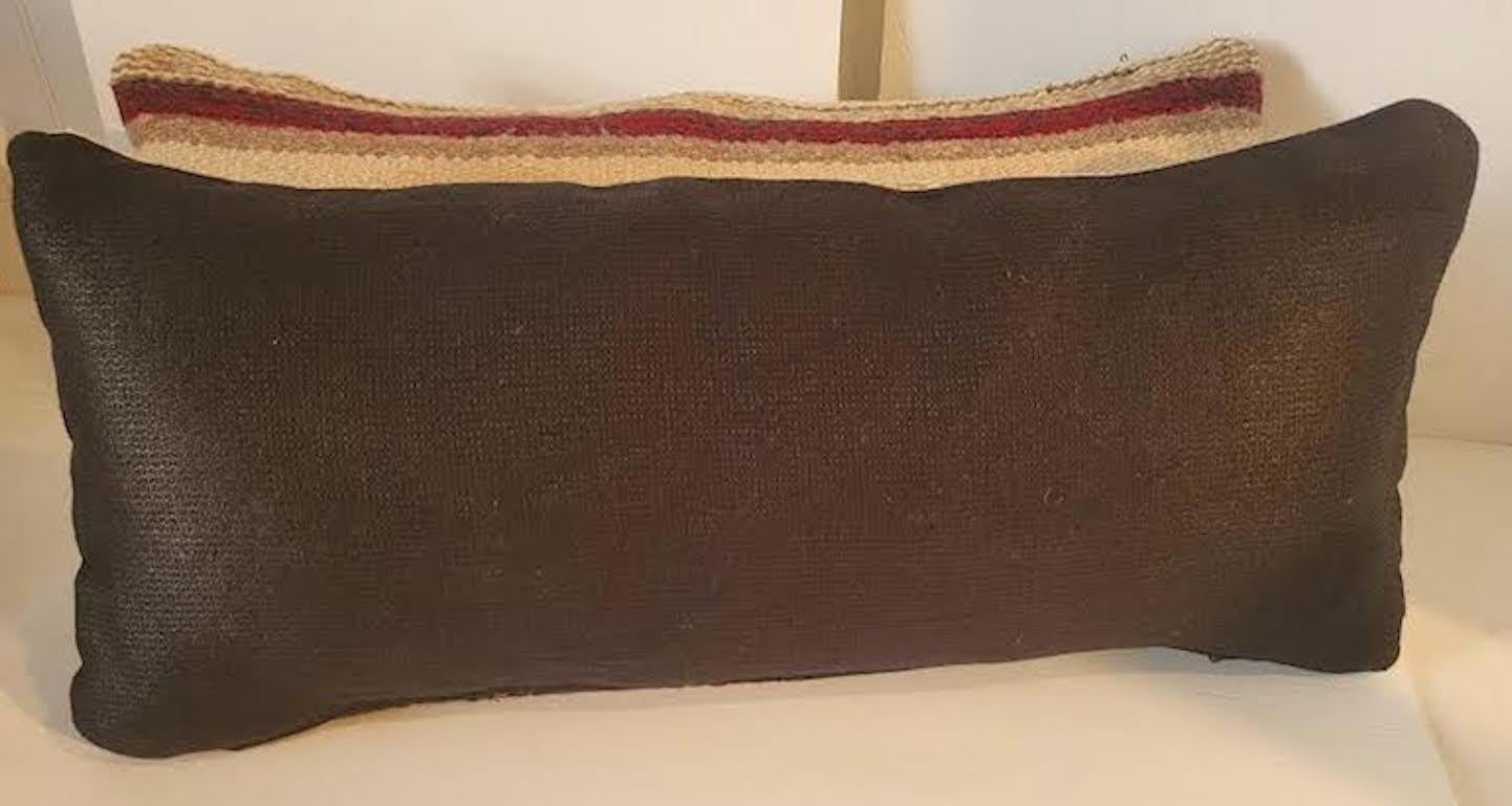 Pair of Navajo Bolster Pillows In Good Condition For Sale In Los Angeles, CA