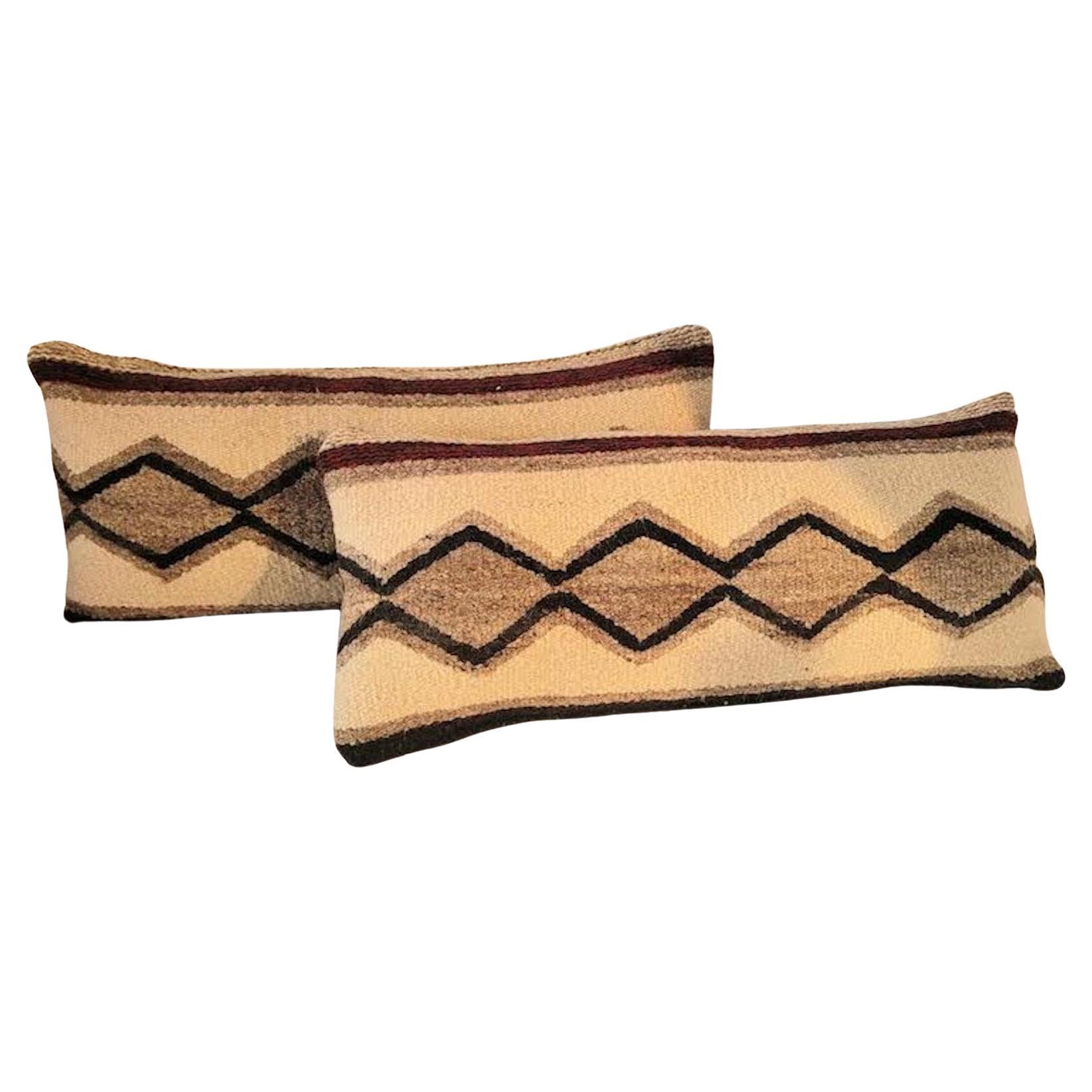 Pair of Navajo Bolster Pillows For Sale