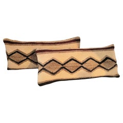 Vintage Pair of Navajo Bolster Pillows