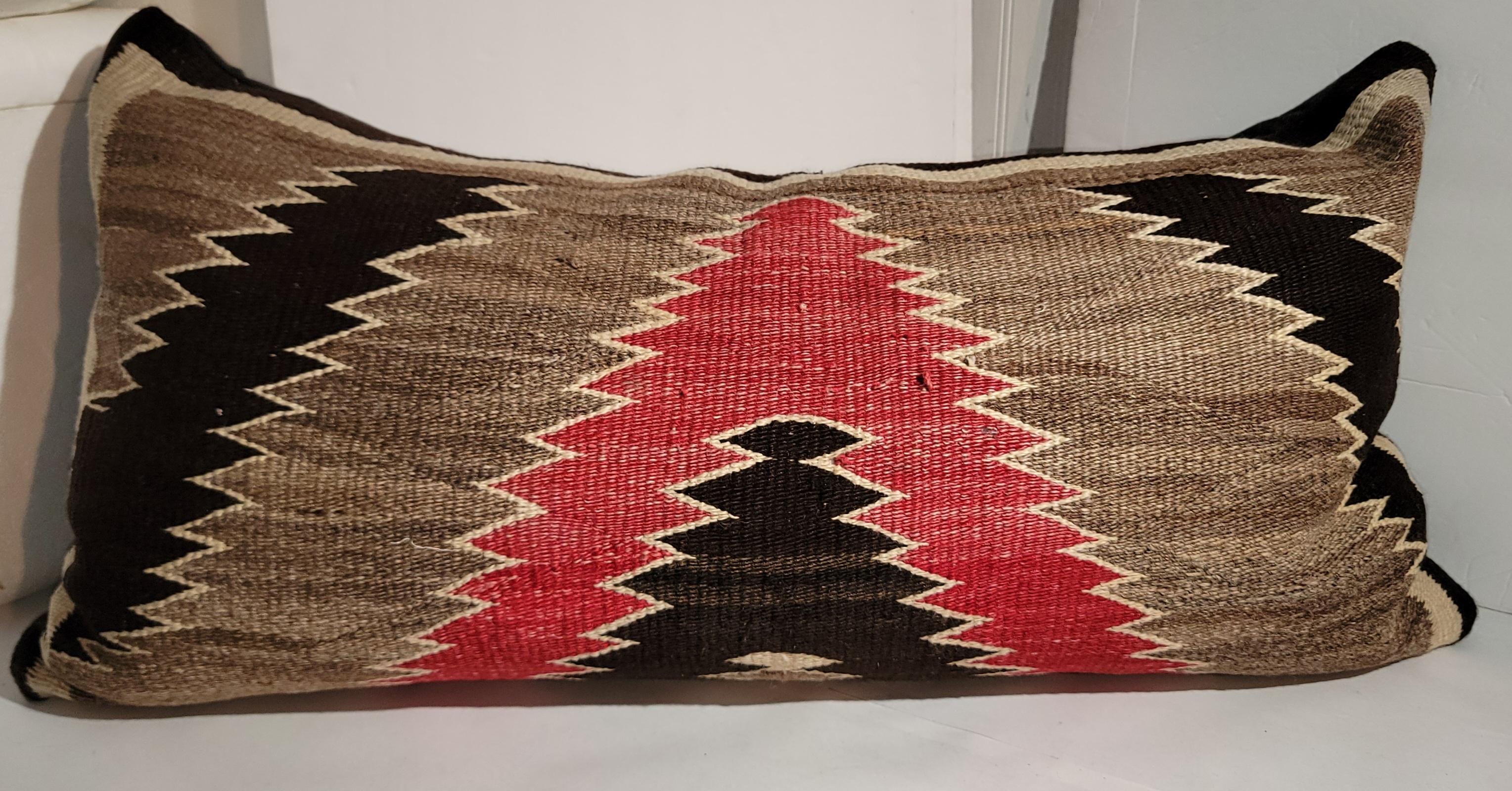 Coppia di cuscini Bolsters a tessitura indiana Navajo -2 In condizioni buone in vendita a Los Angeles, CA