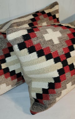 Pair of Navajo Indian Weaving Pillows