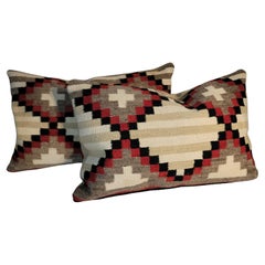 Pair of Navajo Indian Weaving Pillows