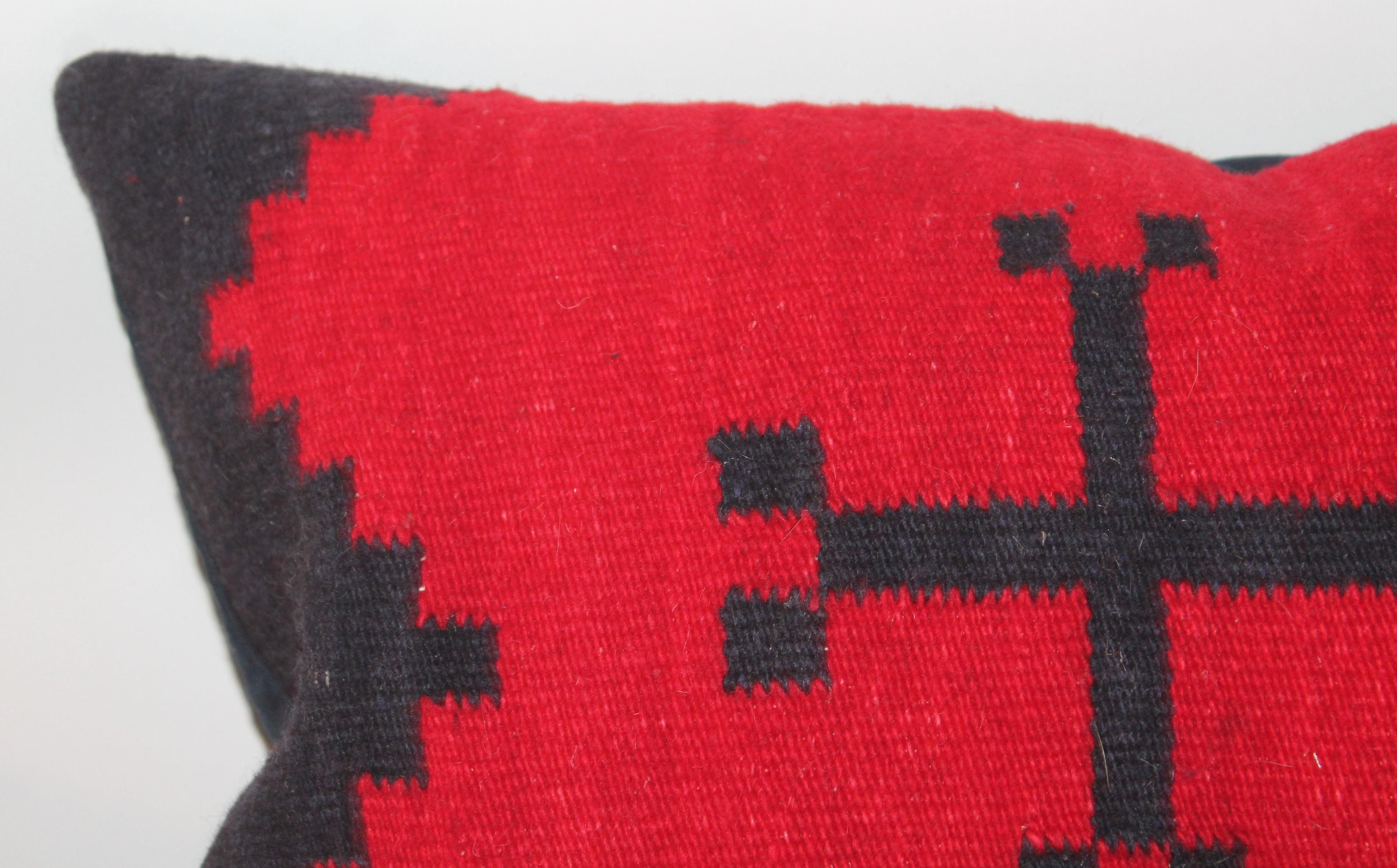 American Pair of Navajo Indian Weaving Pillows