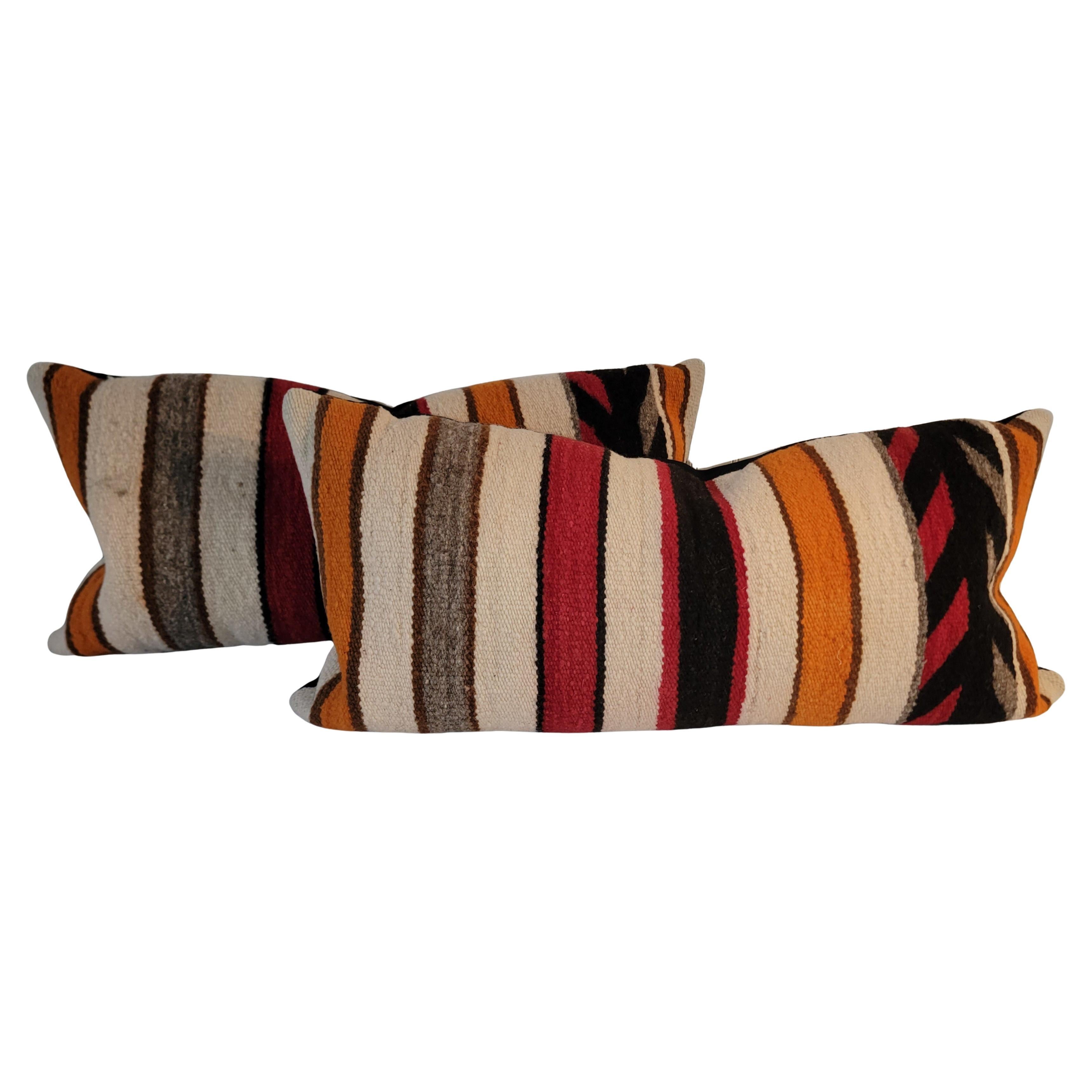 Pair of Navajo Striped Pillows