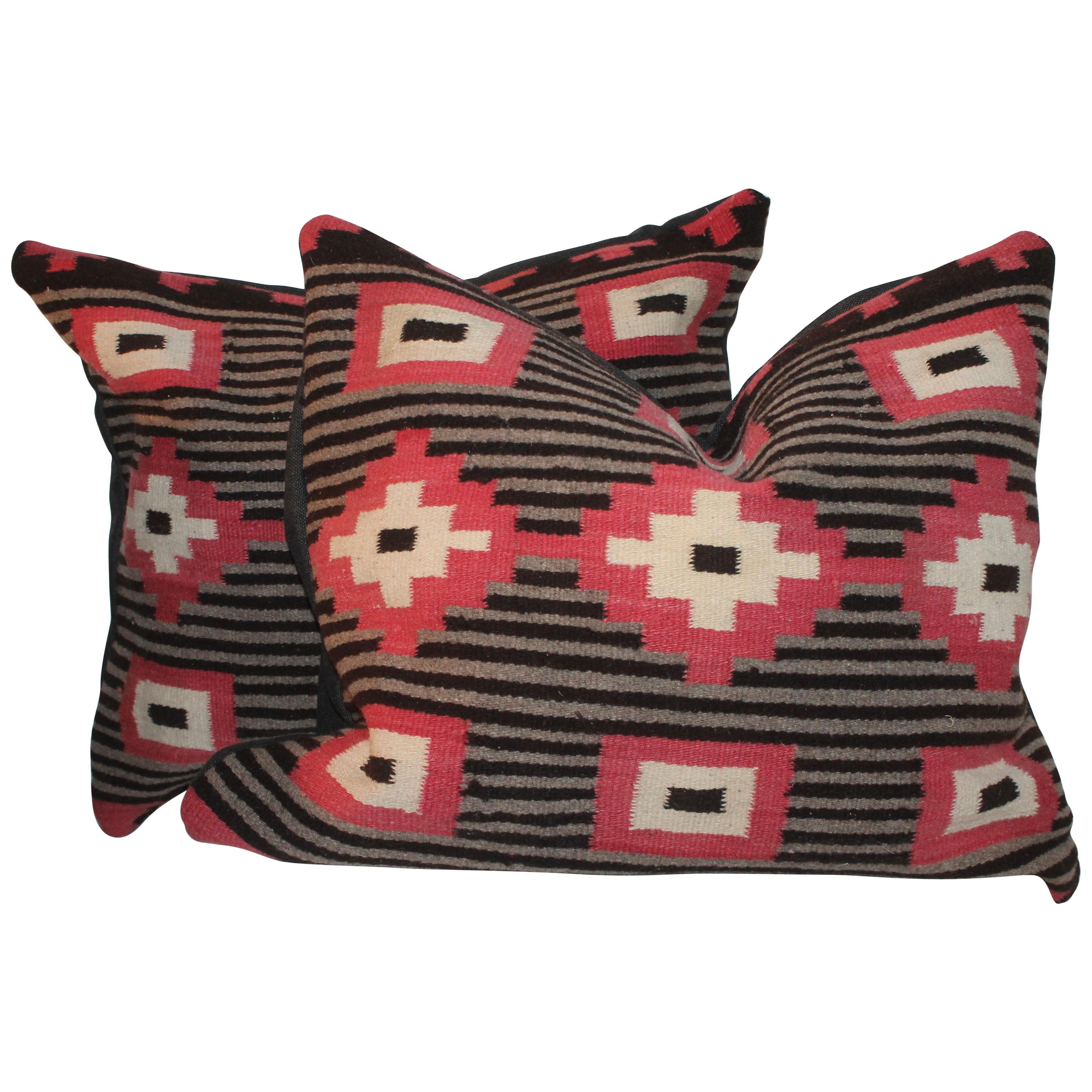 Pair of Navajo Weaving Pillows