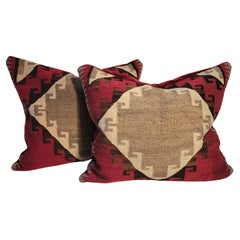 Paire d
oreillers en laine Navajo Eye Dazzler