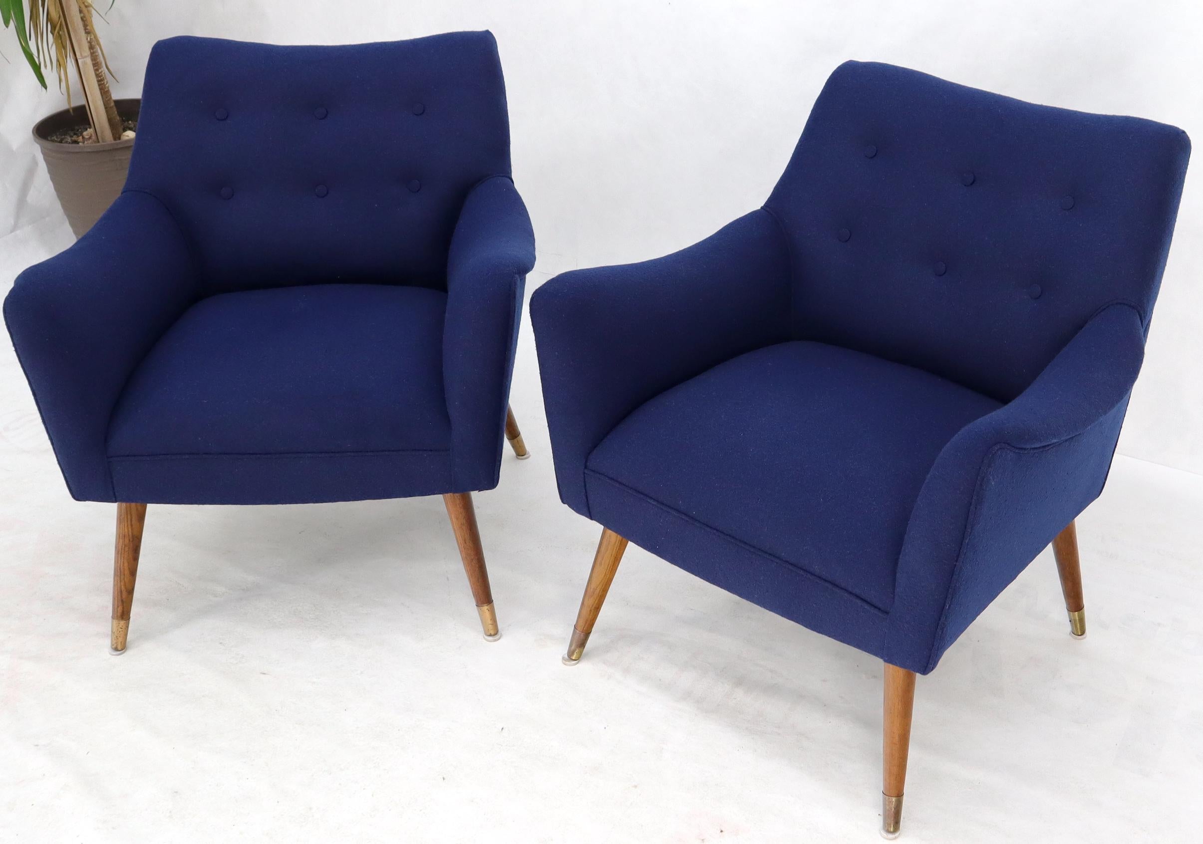 navy blue mid century sofa