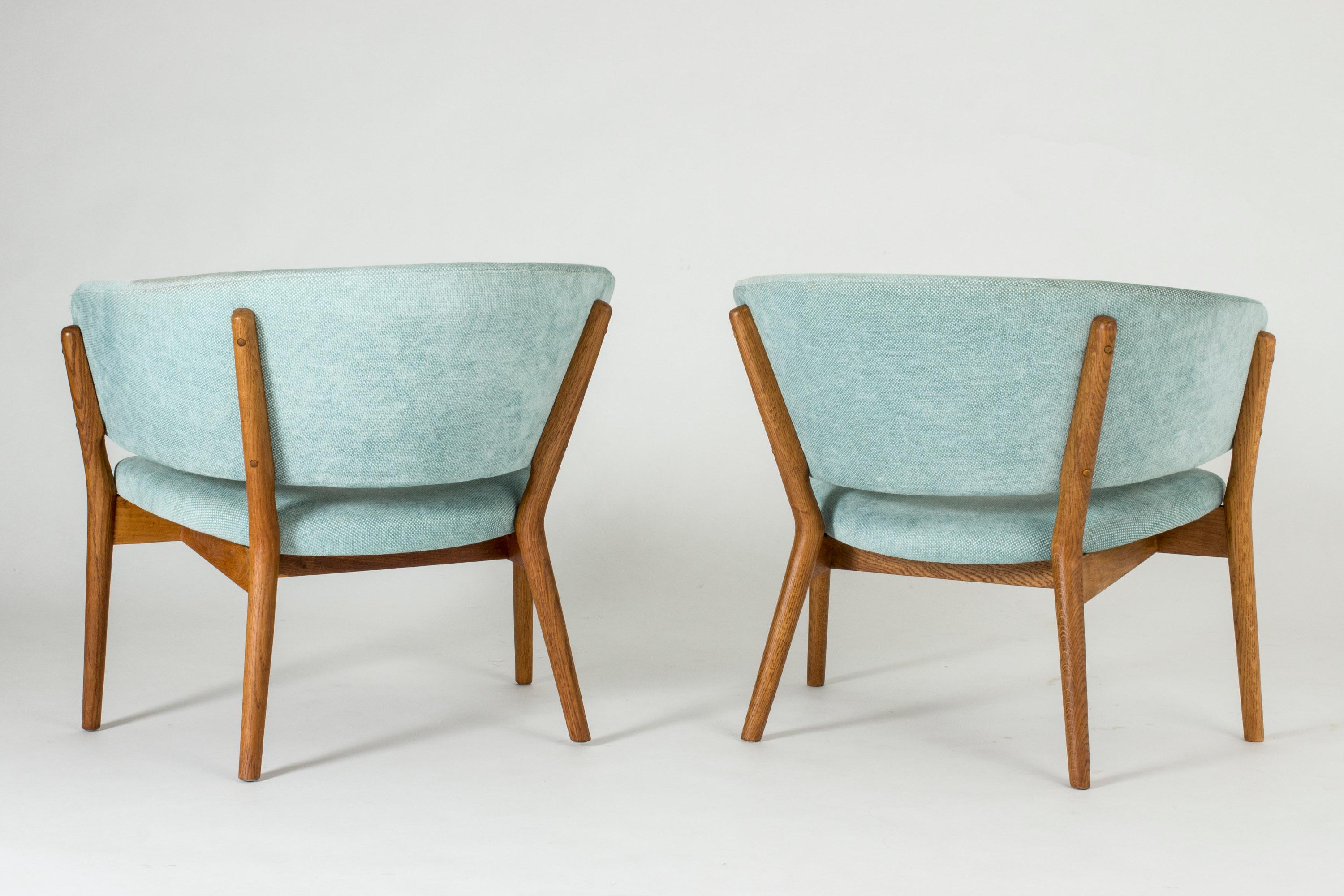 Scandinavian Modern Pair of “ND 83” Lounge Chairs by Nanna Ditzel for Søren Willadsen