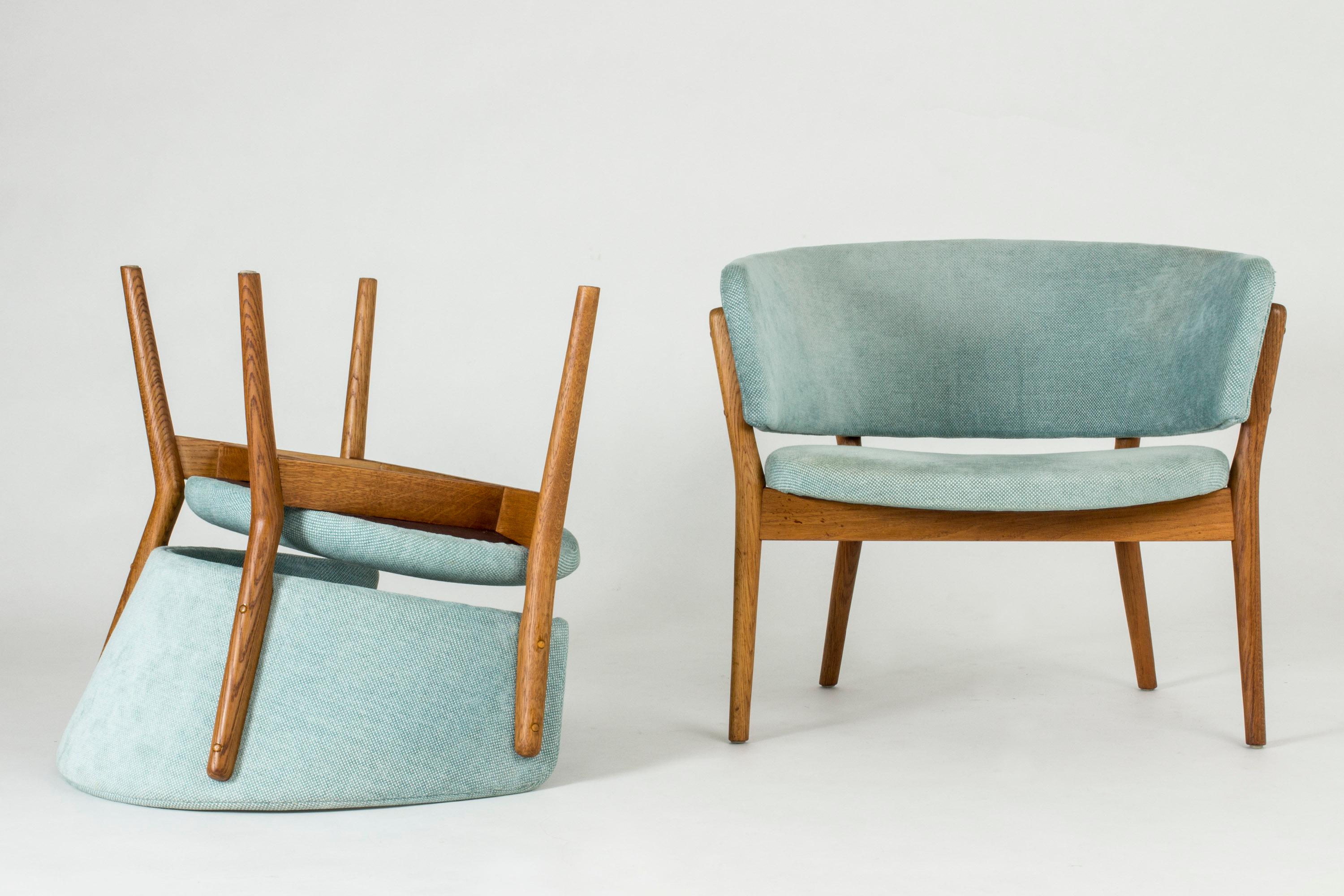 Pair of “ND 83” Lounge Chairs by Nanna Ditzel for Søren Willadsen In Good Condition In Stockholm, SE