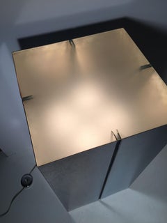 Pair of Neal Small Paul Evans Cityscape Style Light Pedestal Table Stands