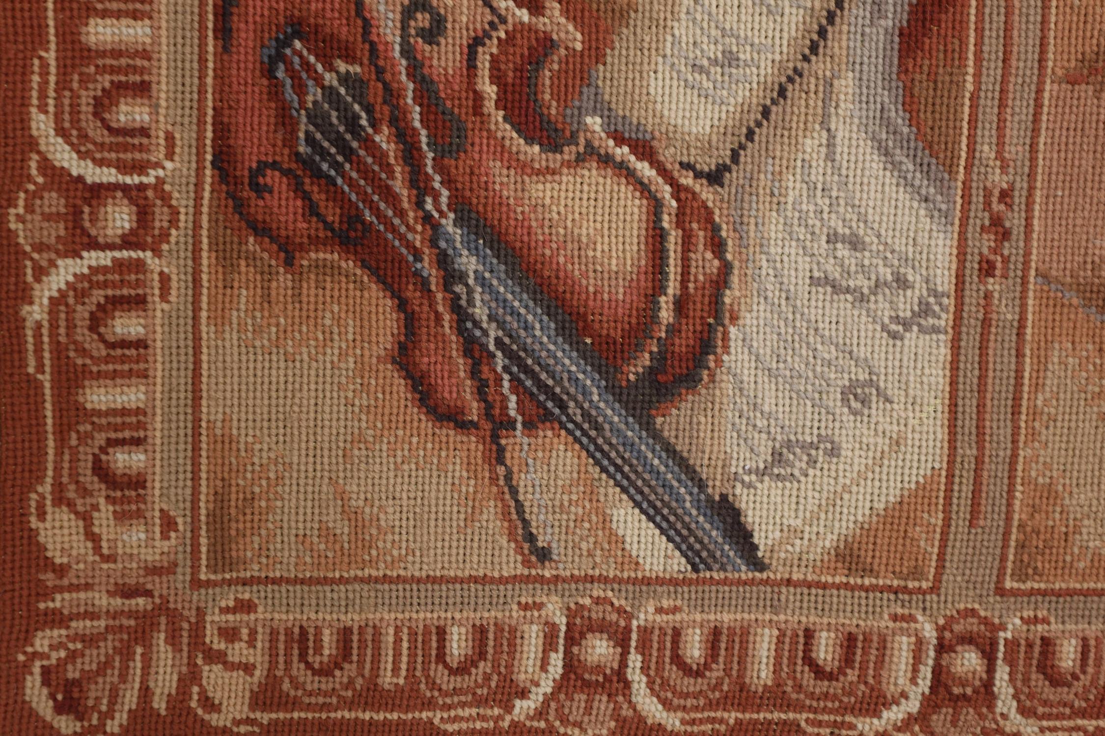 Paar Gobelinstickerei-Teppiche, handgewebter Teppich mit Musikthemen im Zustand „Neu“ im Angebot in Hampshire, GB