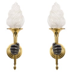 Pair of Neo-Classic Sconces in the Style of Maison Jansen