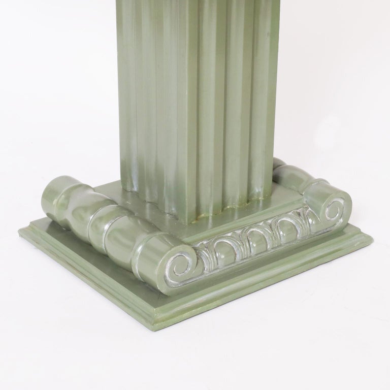 Pair of Neo Classic Tile Top Tables or Stands For Sale at 1stDibs